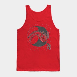 Dragon over the moon. Tank Top